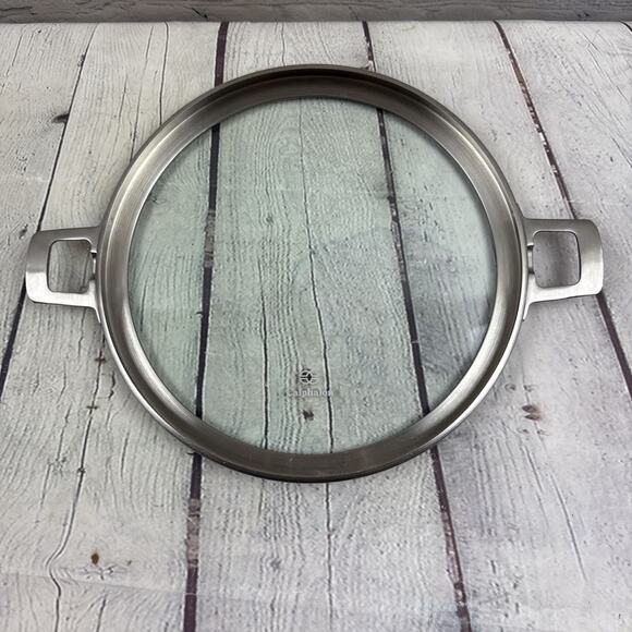 Calphalon Premier 10 Inch Clear Space Saving Replacement Lid Only Two Handles - Picture 2 of 7